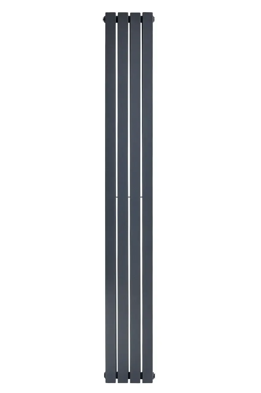 Вертикальный дизайнерский радиатор отопления ARTTIDESIGN Terni II 4/1800/236/50 серый матовый  Фото - 4